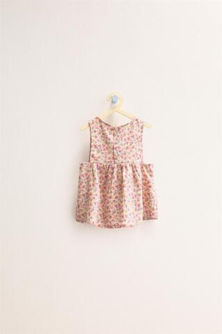 ZARA TIMELESS — ЛЬНЯНОЙ ТОП С ЦВЕТОЧНЫМ ПРИНТОМ, РОЗОВЫЙ