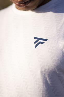 Теннисная футболка Tecnifibre Graphic Stretch - White
