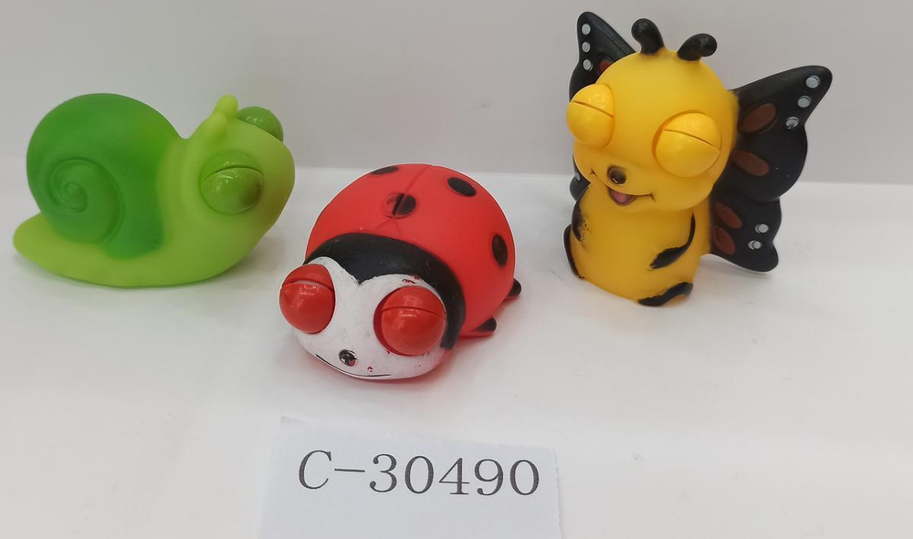 Мякиш с глазами насекомые, 3 вида микс, с-30490