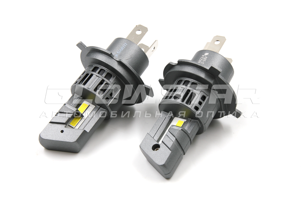 Cветодиодные лампы H4 Sariti E4P с вентилятором, 12V, 25W, 5500K (комплект, 2шт)