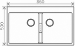 Мойка TOLERO LOFT TL-862 белый №923