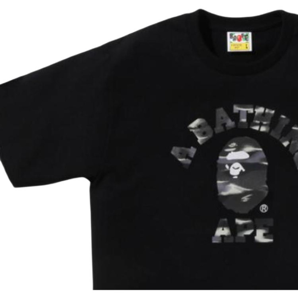 A Bathing Ape Bathing Ape Футболка Cotton Regular Summer 0zxtem038101q черный белый