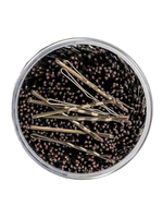 Невидимки Ставвер коричневые волнистые 60мм 250гр/уп