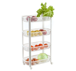 Полка овощная на колесах (4 секции)