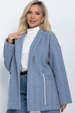 Пальто- пиджак (серо-голубое) П11549 LT Collection