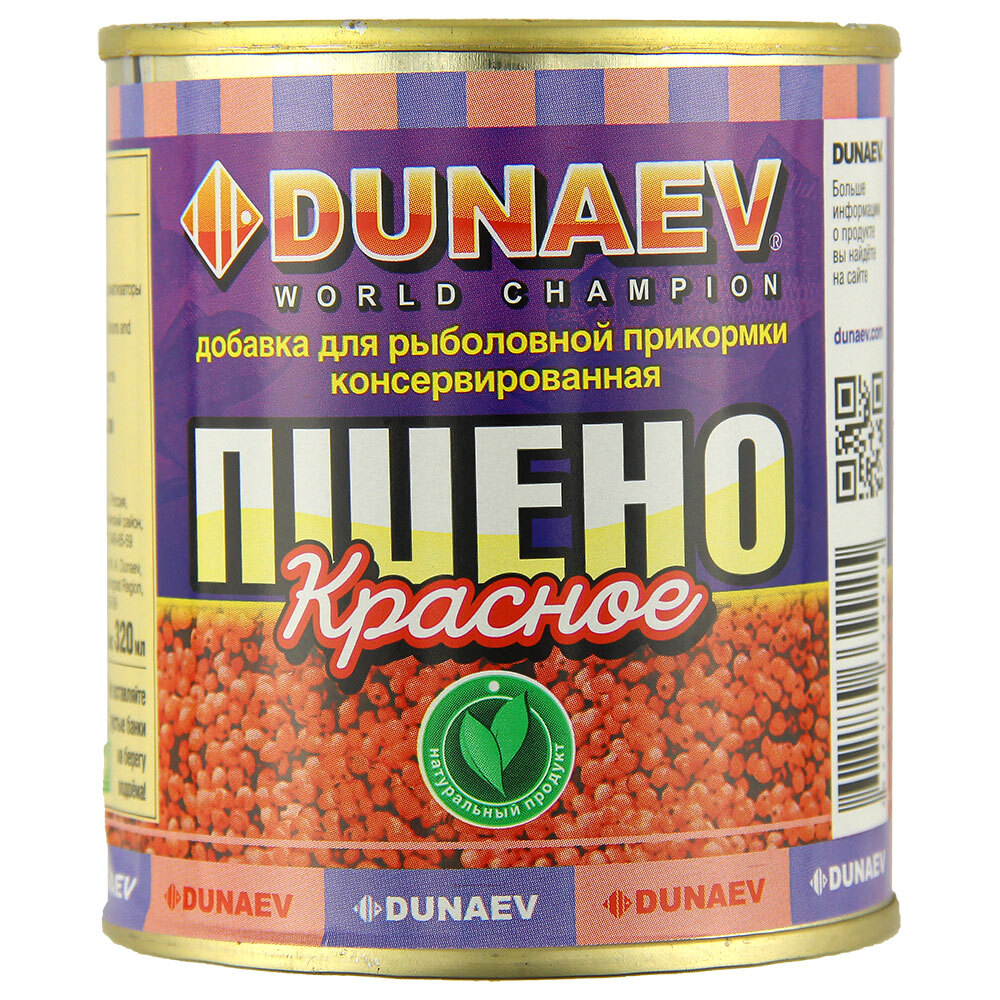 Добавка для прикормки м/банка 320мл DUNAEV Пшено Красное
