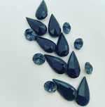evoli 4322 Teardrop Fancy Stone - Jet