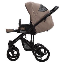 Детская коляска Bebetto Magnum Light Pro 3 в 1 с автокреслом Avionaut Cosmo 05 т.бежевая кожа