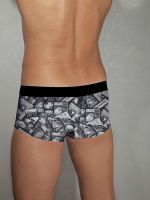 Мужские трусы хипсы Doreanse 1844 серые с газетой Newspaper Today .