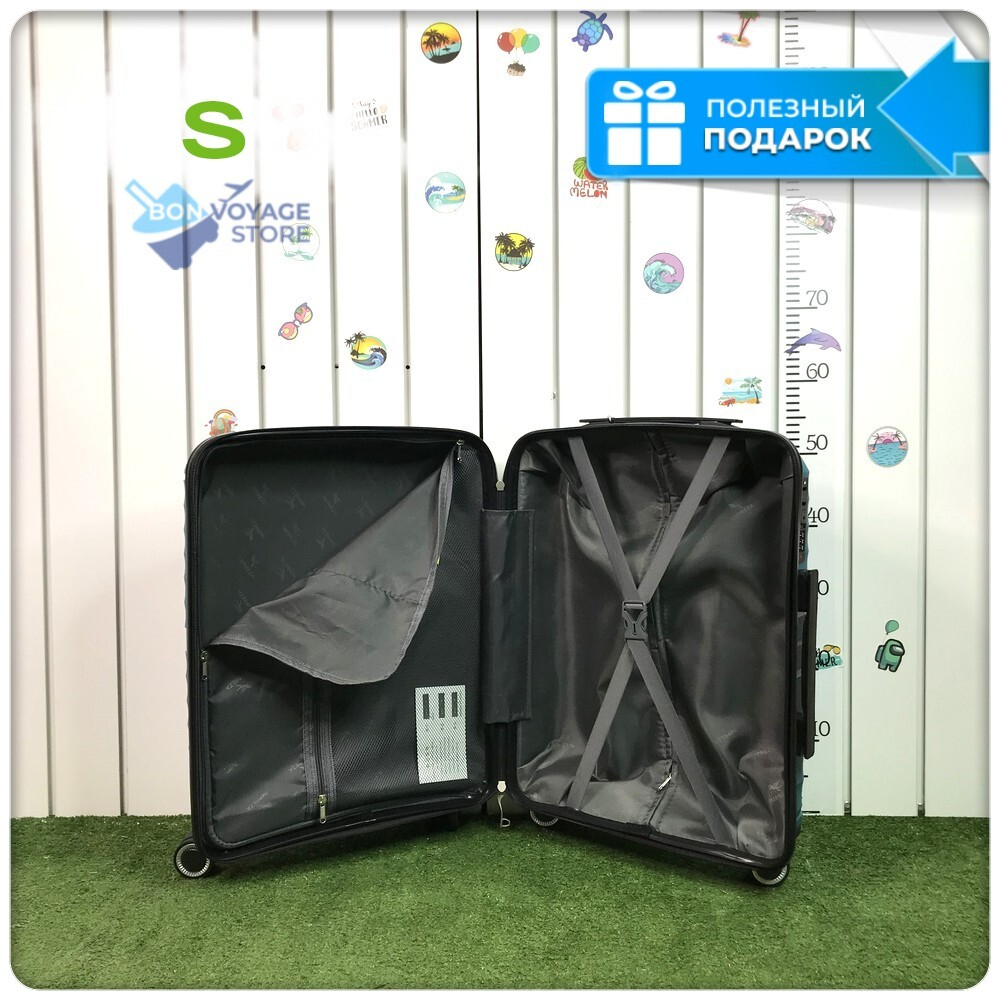 Маленький чемодан IMPREZA GRAPHIC с расширителем, Серый