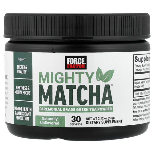 Force Factor, Mighty Matcha™, без добавок, 60 г (2,12 унции)