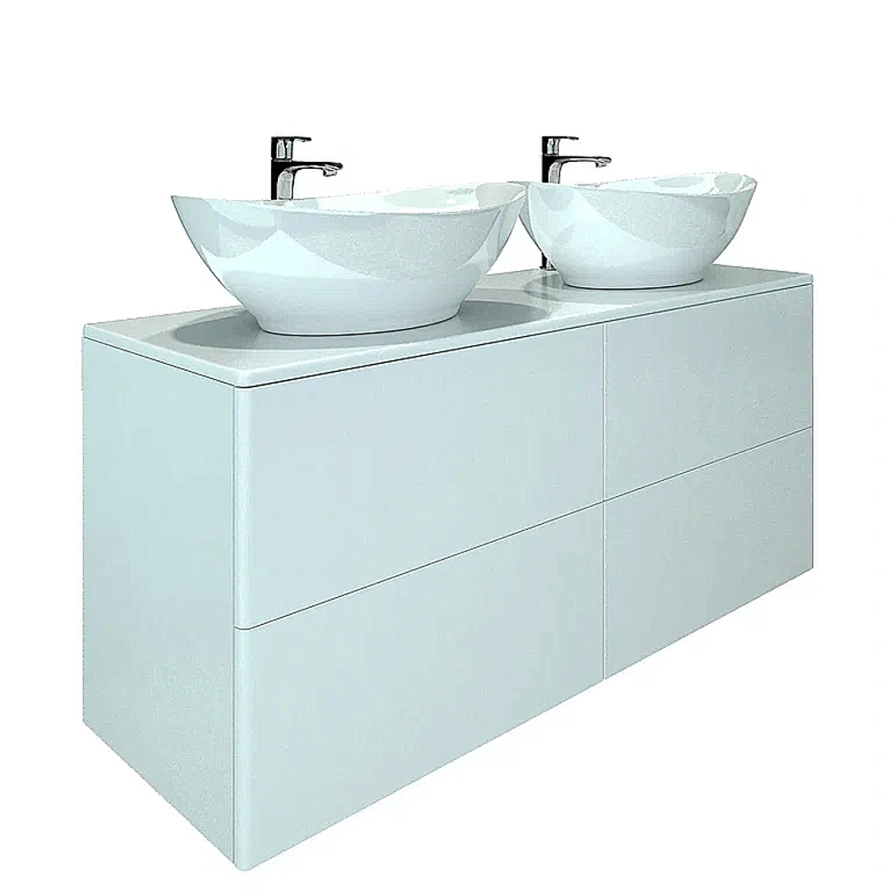 Тумба с раковиной Orange Otto Ot-130TuMDF 130 белая