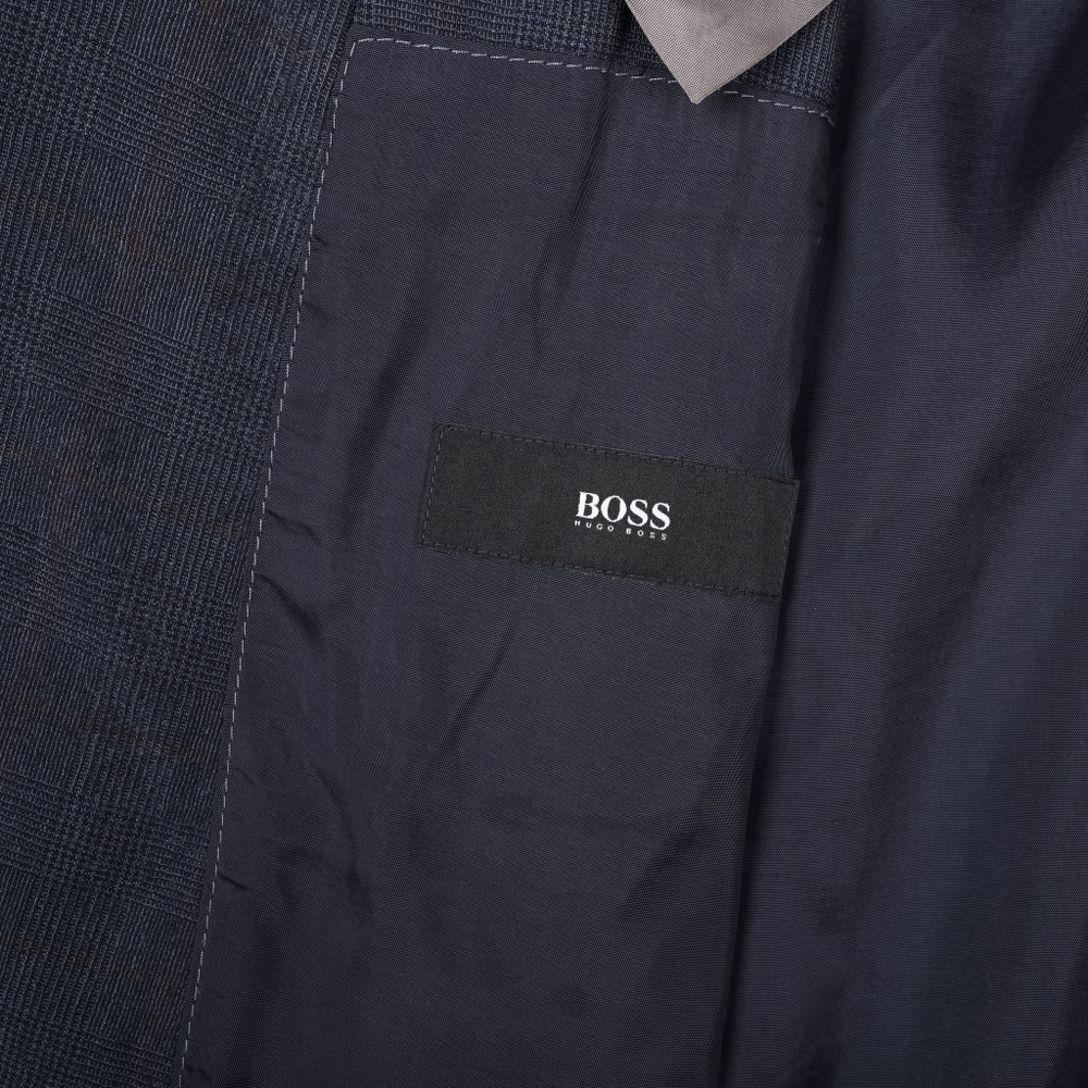 Пиджак Hugo Boss в бледную клетку синих оттенков, XL