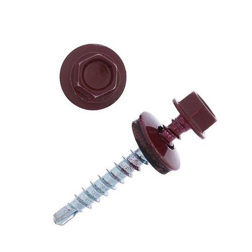 Саморез кровельный 4,8х51 RAL 3005 "красное ви
