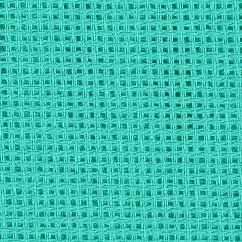 Канва 16, мелкая, арт.851 цвет бирюза, 10x60кл, 40х50см