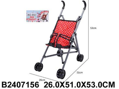 Коляска-трость для куклы, пакет 892