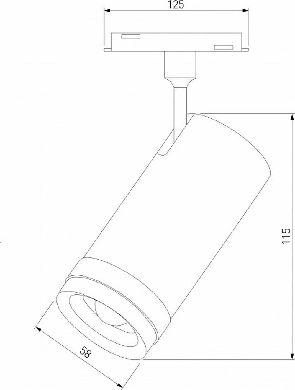 Трековый светильник Elektrostandard 85042/01 черный