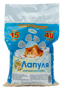 Древесный наполнитель "Лапуля" 15 л. (8)