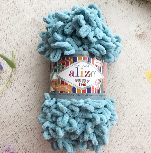 ALIZE "Puffy Fine", 414 лазурный