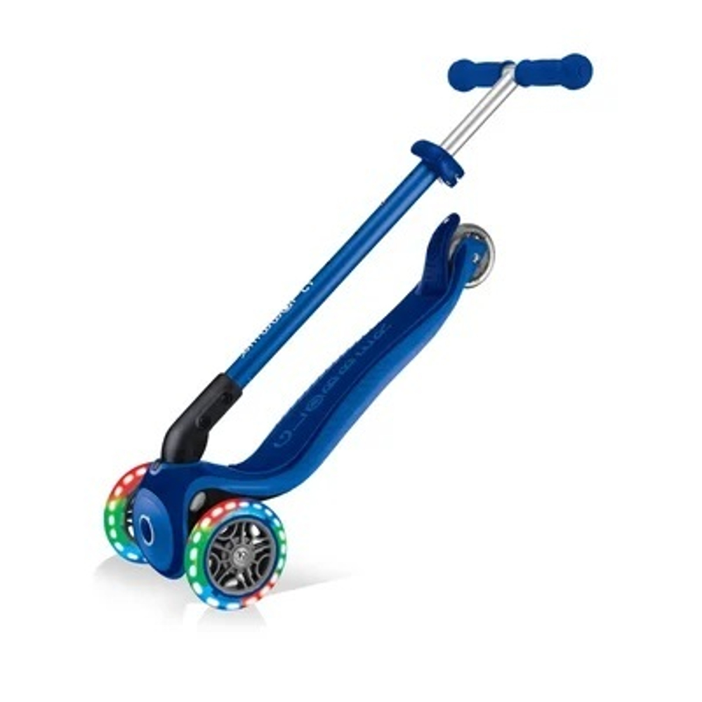 Самокат Globber Primo Foldable Plus Lights синий