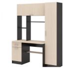 Стол компьютерный № 7 Ясень шимо темный / Ясень шимо светлый