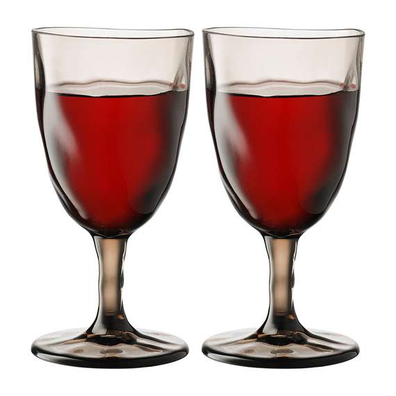 Набор бокалов для вина hollow, 430 мл, серо-коричневый, 4 шт.