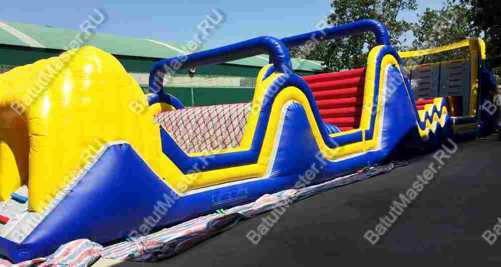 Коммерческая надувная полоса препятствий "Зона экстрима" 20,5*5*4,5 м