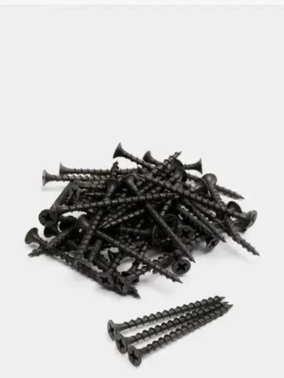 Саморезы черные 3,5х51 мм шурупы по дереву, гипсокартону 100шт