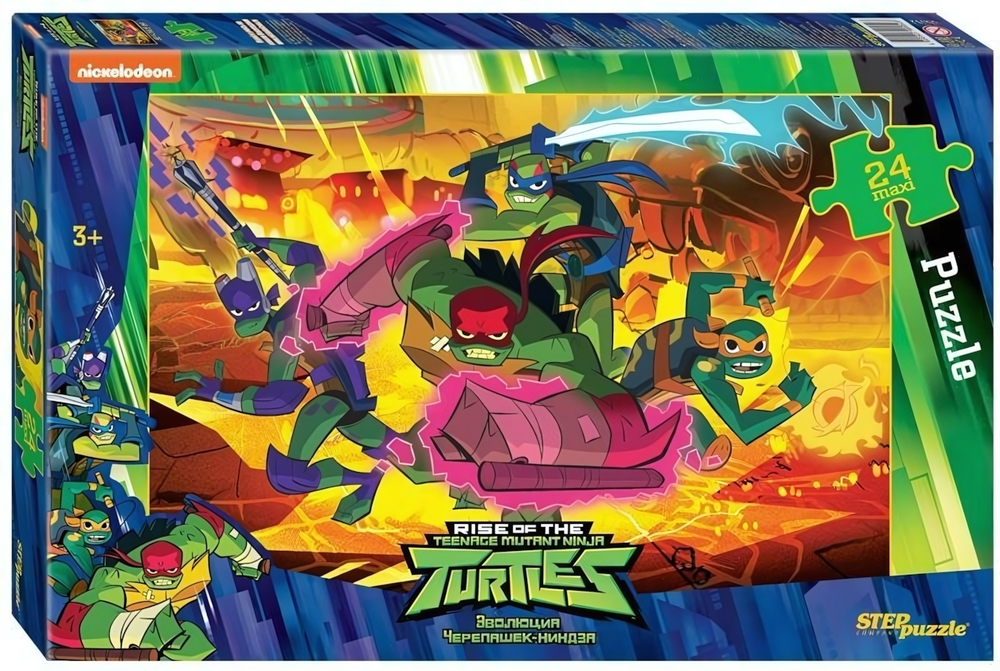 Макси-пазл 24эл. "Черепашки Ниндзя" 90052 (Степ пазл)