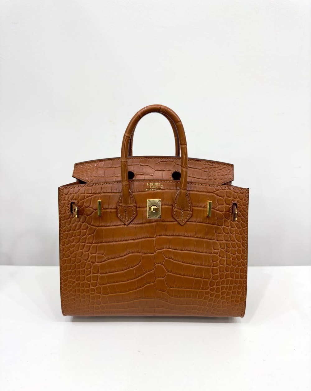 Сумка Hermes из кожи крокодила 20 см
