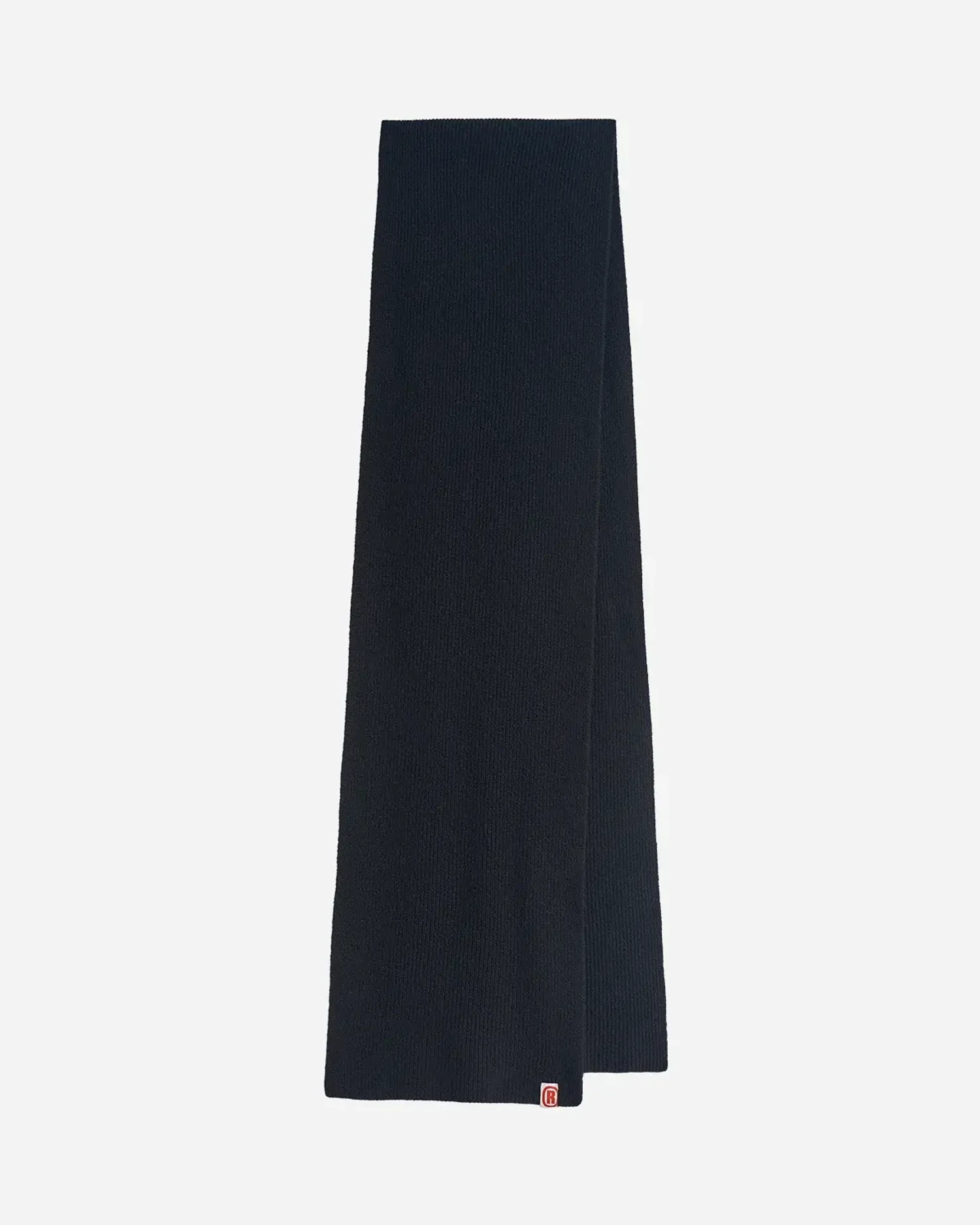 Шарф из шерсти мериноса черный