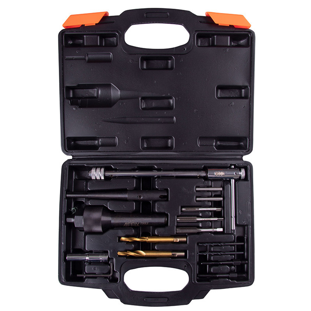 AFFIX (AF10312016C) Набор для обслуживания колодцев свечей накаливания, кейс, 16 предметов