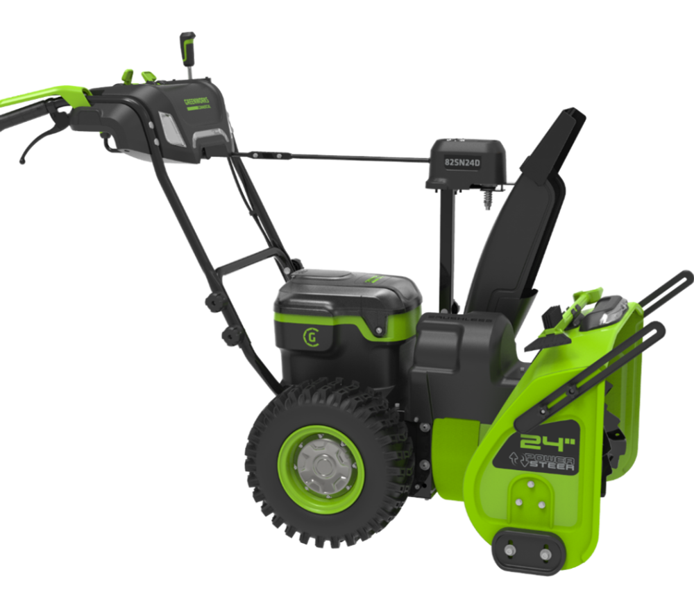 Снегоуборщик Greenworks GD82ST56, 82v, 61 см, в комплекте 3 шт. АКБ 5 А·ч и двойное ЗУ (самоходный ,аккумуляторный) 2602807U3B