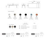 Стол ламинированный раздвижной Scab Design Squid Extendable, белый, тортора шпатель