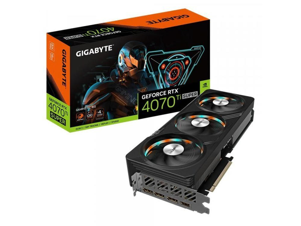 Видеокарта Gigabyte Nvidia GeForce RTX 4070 Ti Super [GV-N407TSGAMING OC-16GD]