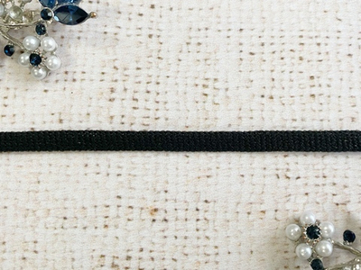 Шнур трикотажный, d 6 мм, чёрный