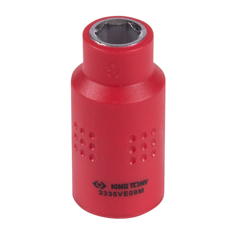 KING TONY (3335VE09M) Головка торцевая диэлектрическая шестигранная 3/8", 9 мм