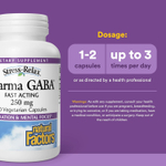 Natural Factors, Stress-Relax®, Pharma GABA®, 250 мг, 60 вегетарианских капсул