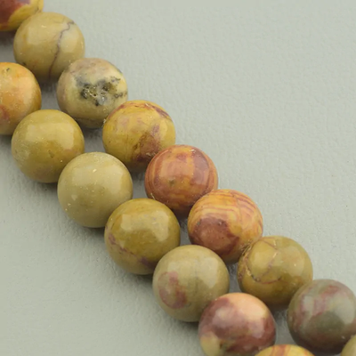 Нитка Яшма 38 см. 10,5 мм. (Без замка)