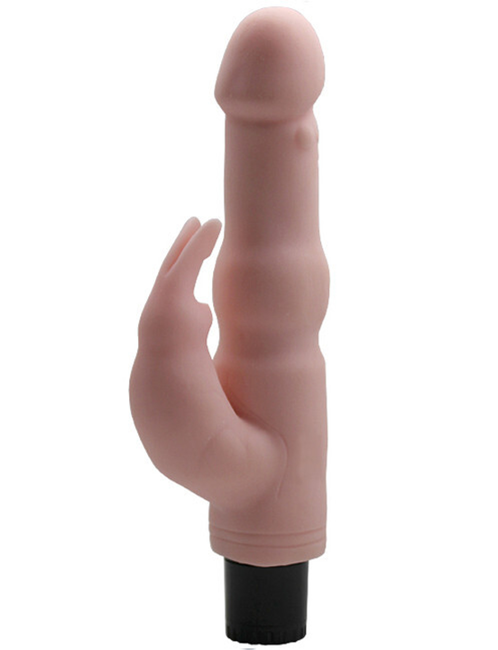 Вибратор ультраскин с клиторальным стимулятором (Цвет: телесный)