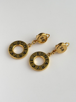 Клипсы с круглыми подвесками Sonia Rykiel