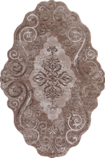 Ковер 00858A - BROWN / BROWN - Прямоугольник - коллекция SAFIR размер 78*150 см