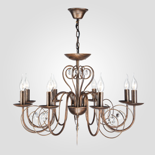 Люстра с двойным креплением 60018/8 черный с золотом