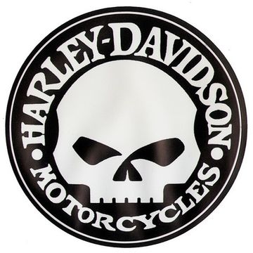 Наклейка Harley Davidson (череп)