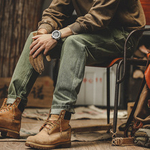 Мужские джинсы Jerryeno в американском ретро стиле, весна-осень,модная брендовая рабочая одежда, свободные повседневные брюки для мужчин