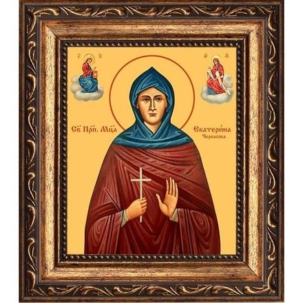 Екатерина Черкасова, преподобномученица, послушница. Икона на холсте.