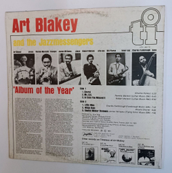 Винтажная виниловая пластинка LP Art Blakey And The Jazzmessengers Album Of The Year (Югославия 1982)