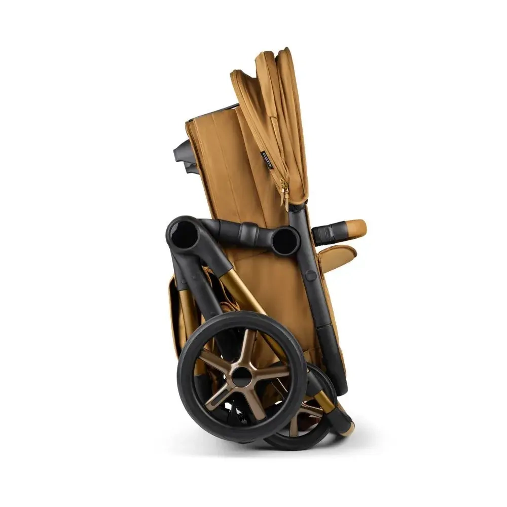 Коляска 2 в 1 Bugaboo Fox 5 Complete Noir Limited Edition Amber Glow