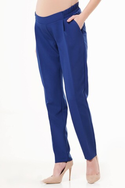 Брюки классические синие для беременных, размеры 52,54