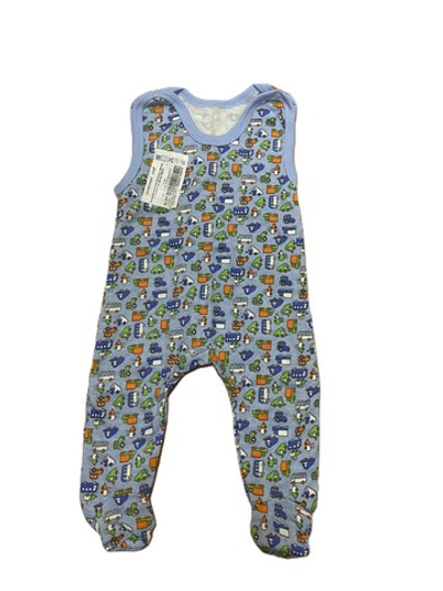 Ползунки длинные на кнопках из футера (100% хлопок с начесом) на рост 68 см